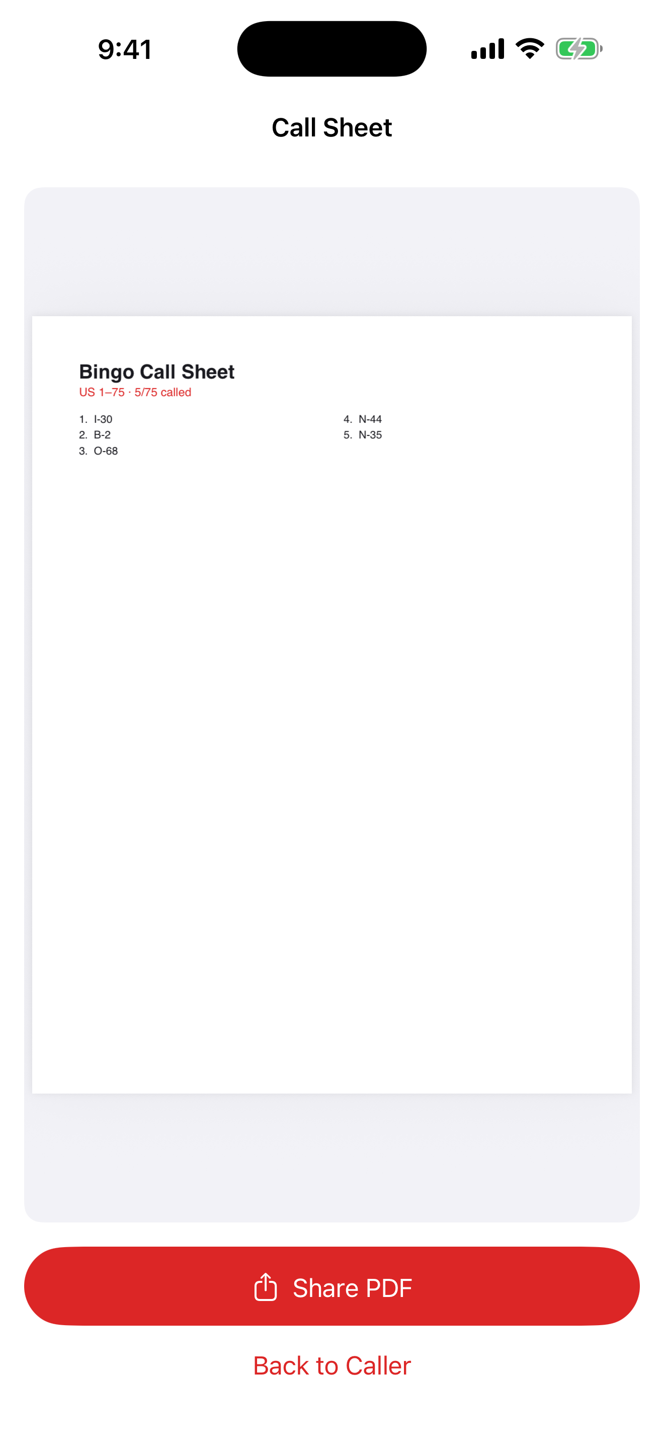 BingoHost screenshot