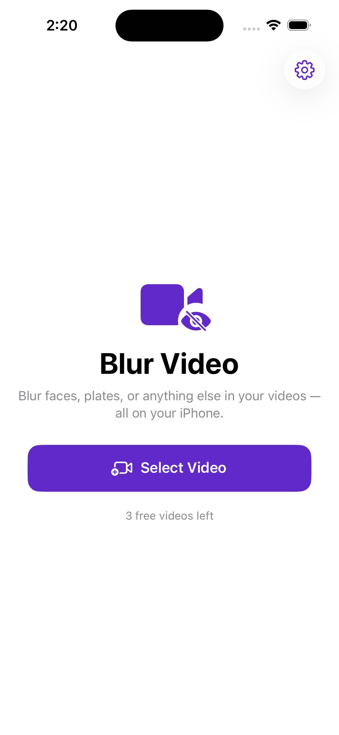 Blur Video screenshot