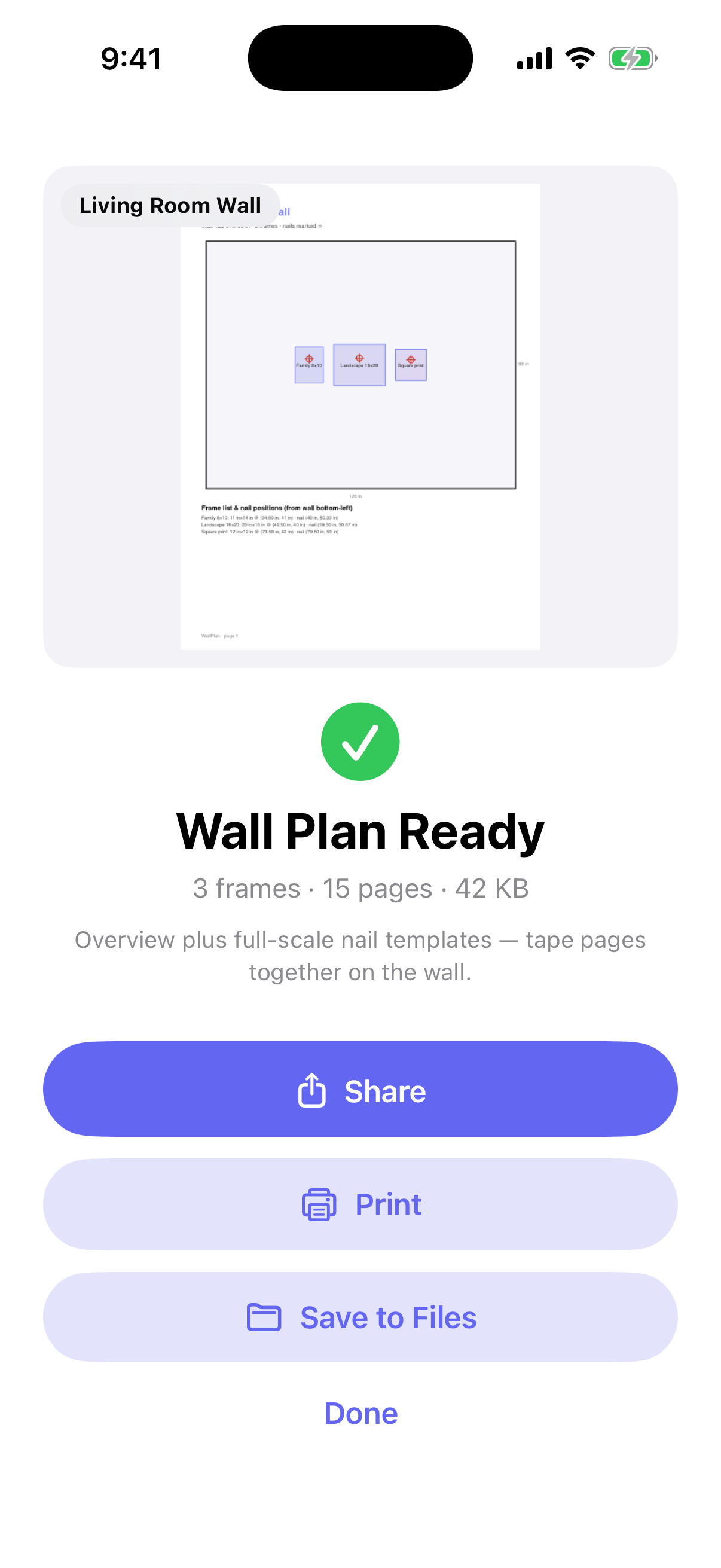 WallPlan screenshot