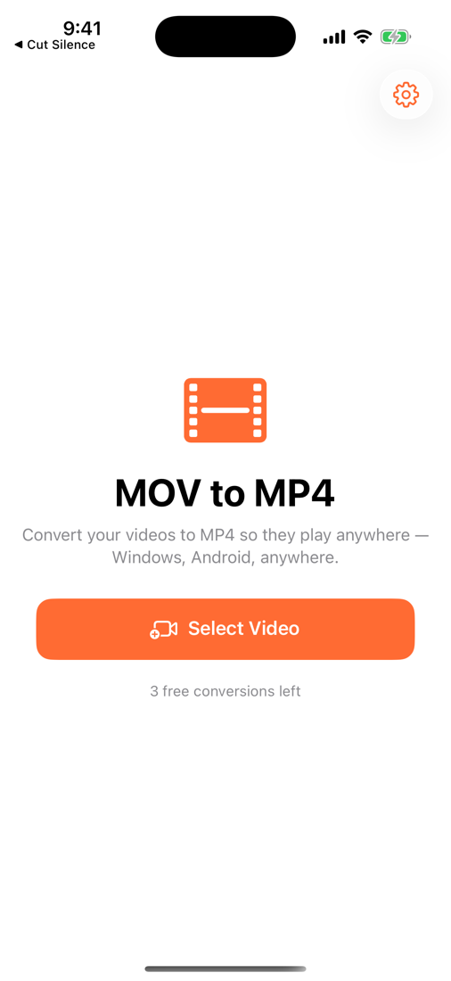 MOV to MP4 screenshot