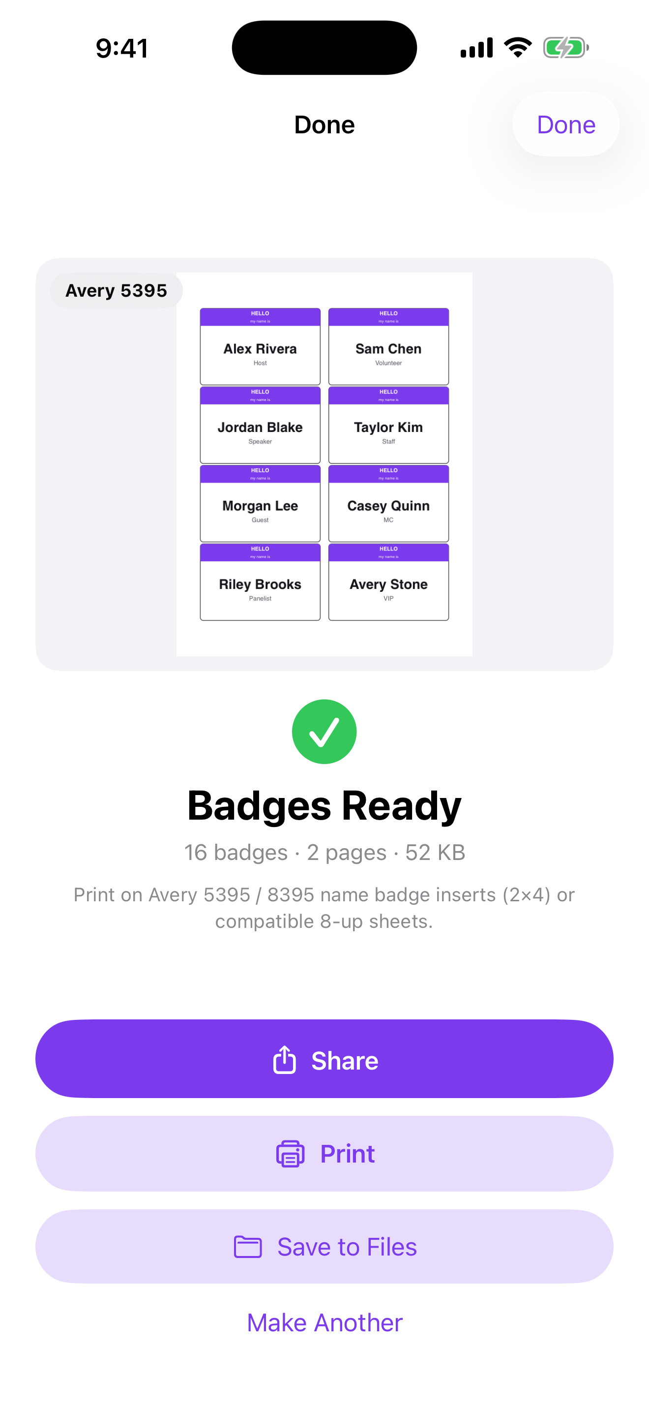 Badgely screenshot