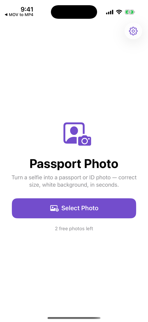 Passport Photo screenshot