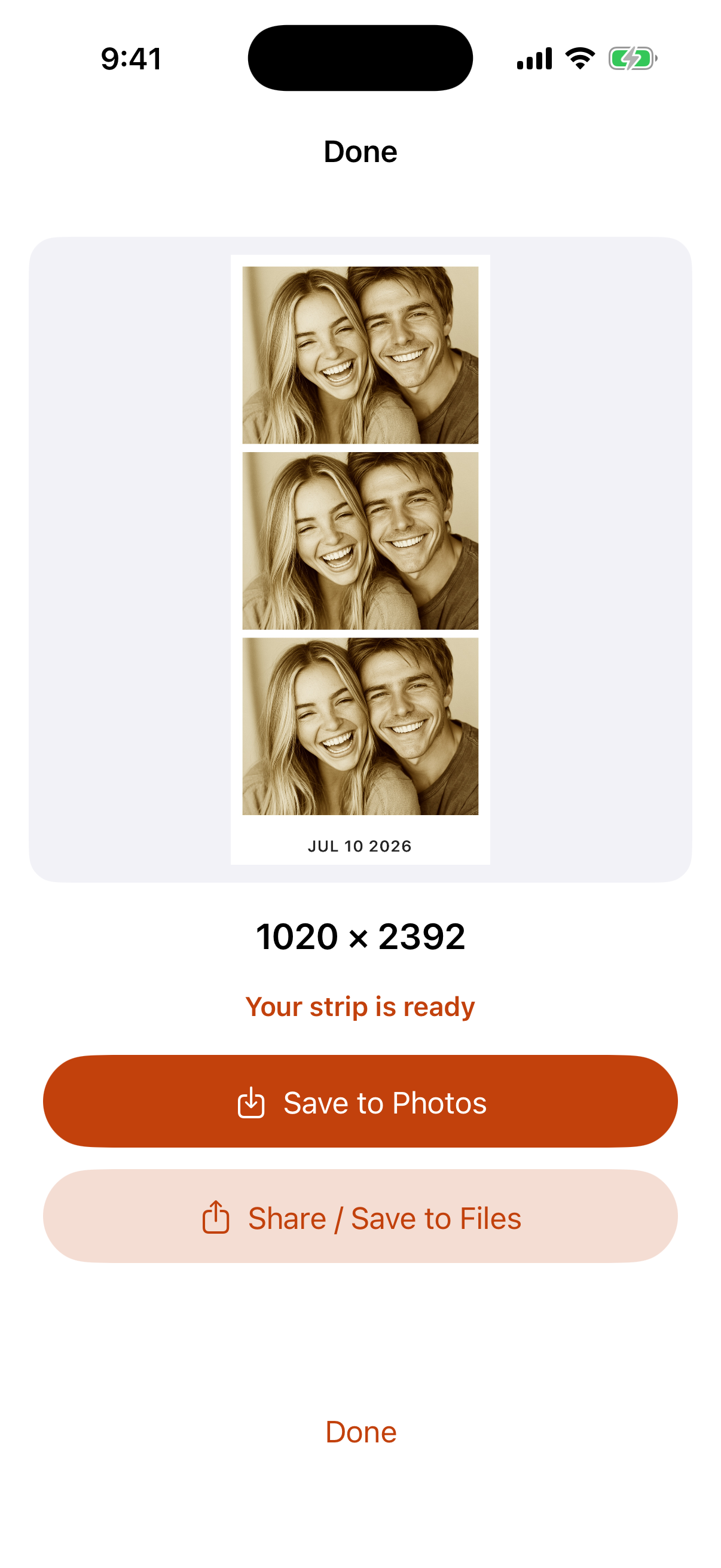 Photo Strip screenshot