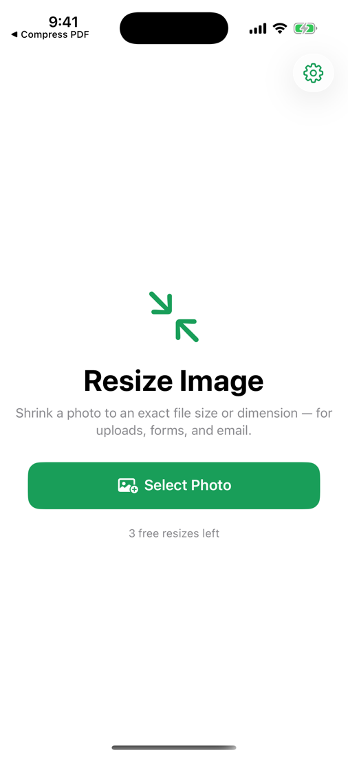 Resize Image screenshot