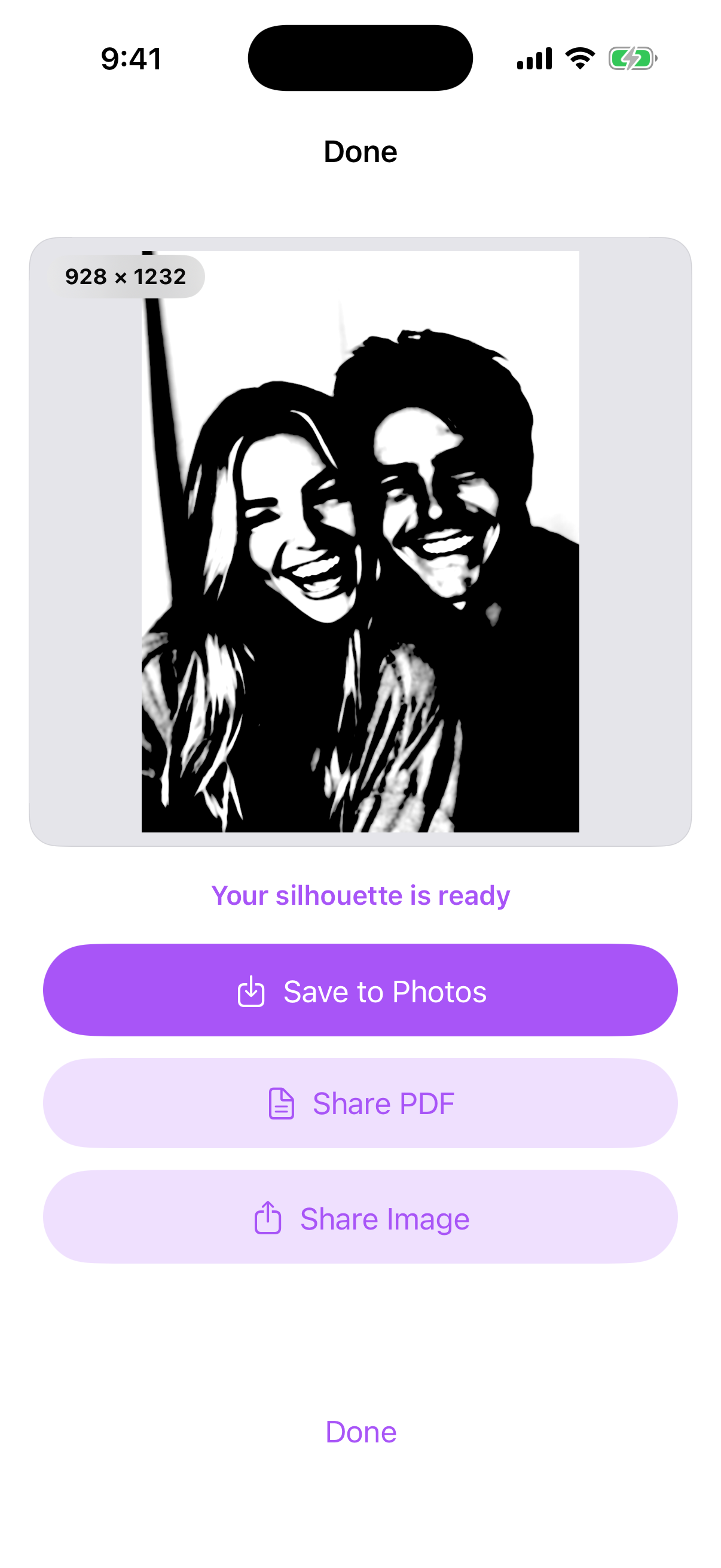 Silhouetly screenshot