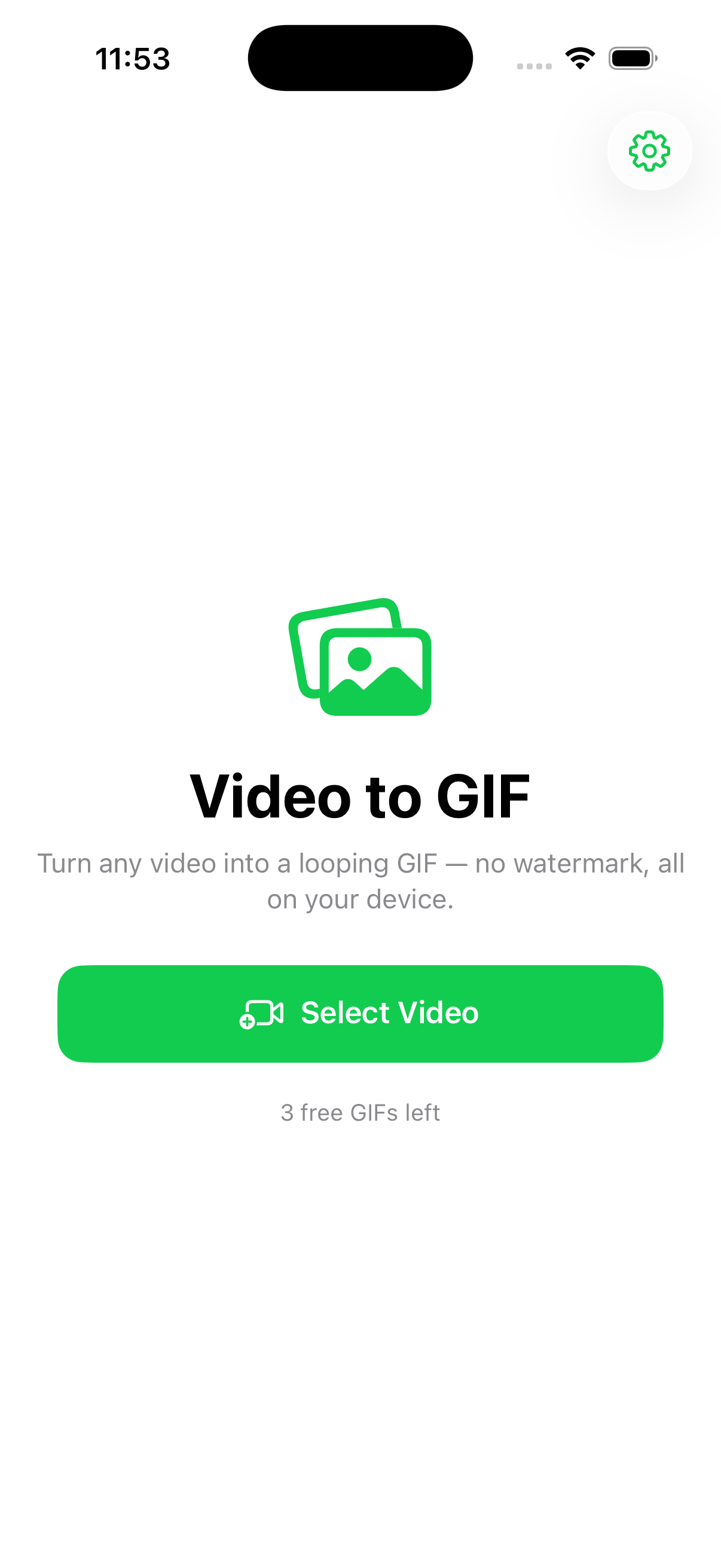 Giffy screenshot